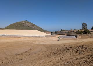 Imagen de actuaciones de remediación ambiental de residuos mineros en Descargador II