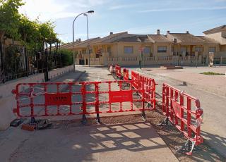 Imagen de las obras de saneamiento en Cartagena