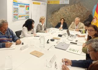  Foto de la reunión entre la Fundación Biodiversidad y el sector ganadero en la OTMM