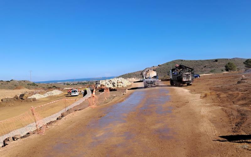 Imagen de actuaciones de remediación ambiental de residuos mineros en Descargador II