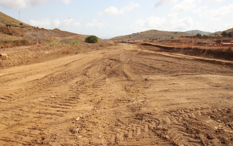 Imagen de los trabajos de remediación ambiental de los residuos mineros en Descargador II.