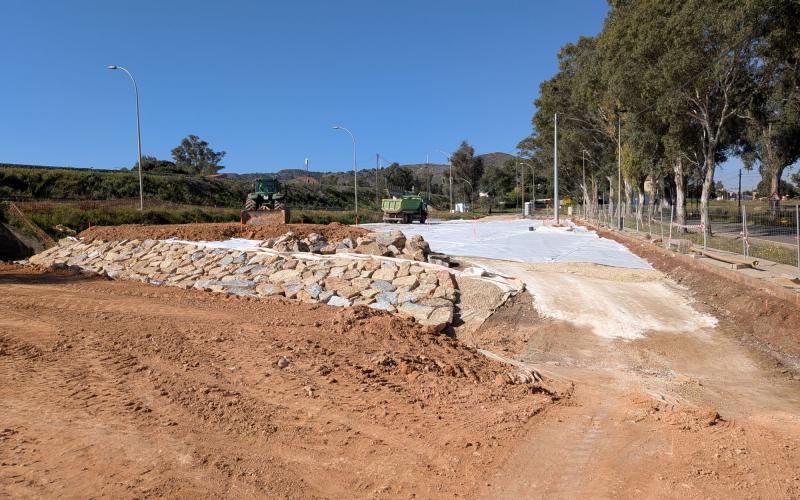   Imagen de las obras de la Zona 2 del Llano del Beal 