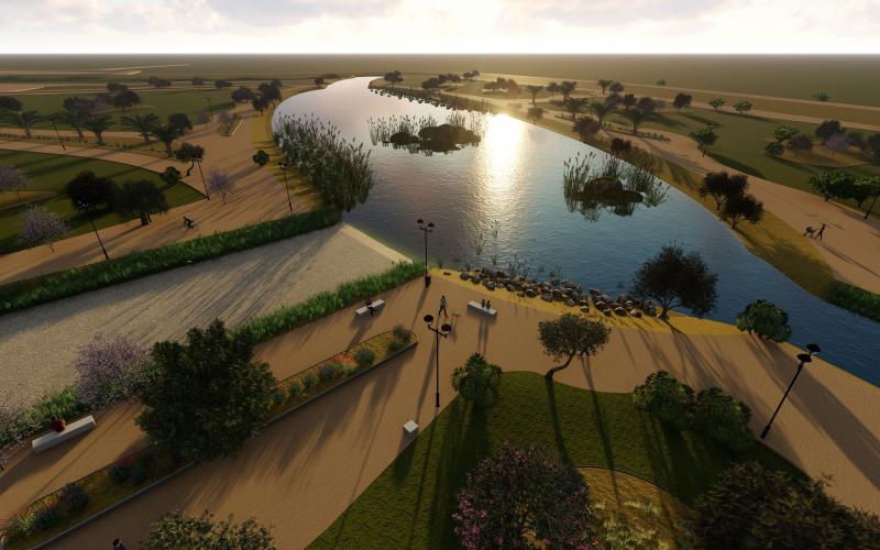 Representación virtual fase 2 parque inundable