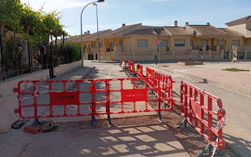 Imagen de las obras de saneamiento en Cartagena