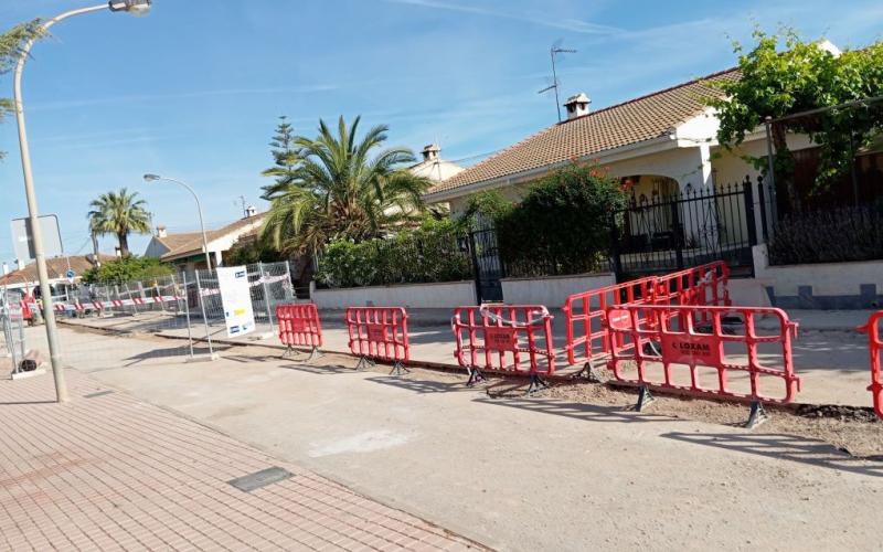 Imagen de las obras de saneamiento en Cartagena