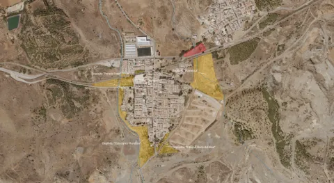Mapa de las zonas 1 y 2 de las actuaciones en LLano del Beal
